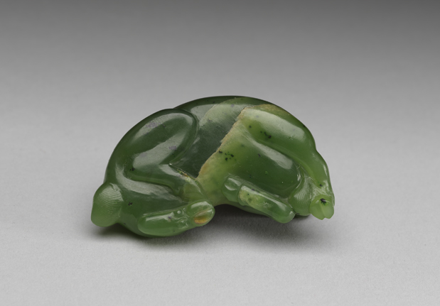 Jade goat, Qing dynasty (1644-1911)-China Archive